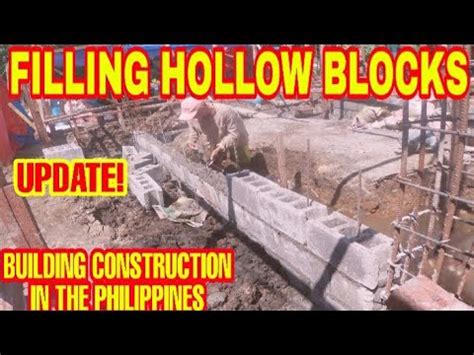 hollow blocks in tagalog|FILLING A HOLLOW BLOCKS HERE IN THE PHILIPPINES/ .